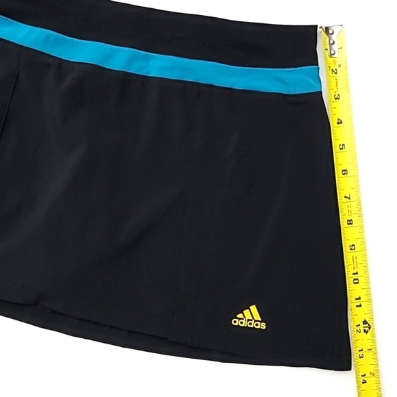 Adidas Climalite Athletic Skort Black & Teal Size Medium - Picture 10 of 13
